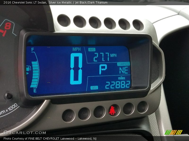 Silver Ice Metallic / Jet Black/Dark Titanium 2016 Chevrolet Sonic LT Sedan