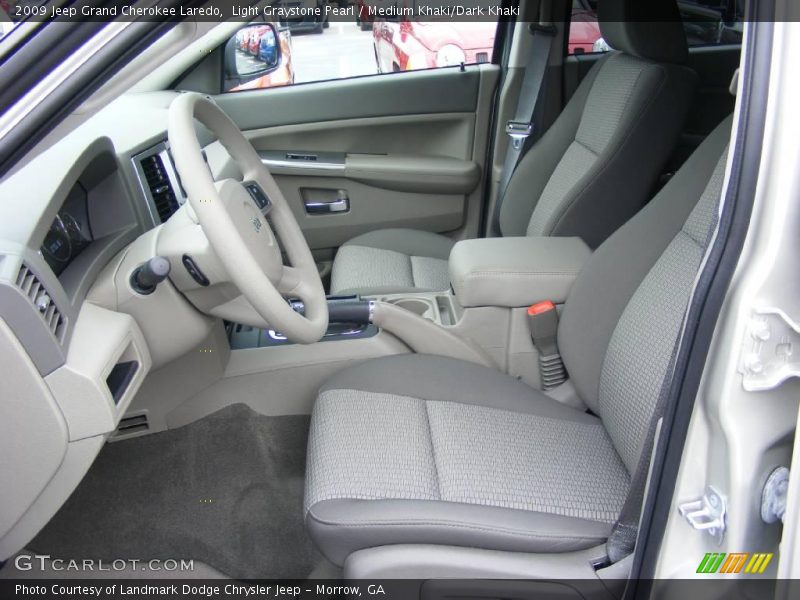 Light Graystone Pearl / Medium Khaki/Dark Khaki 2009 Jeep Grand Cherokee Laredo