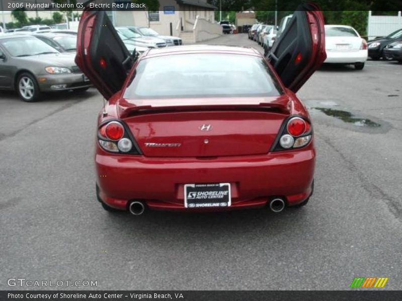 Electric Red / Black 2006 Hyundai Tiburon GS