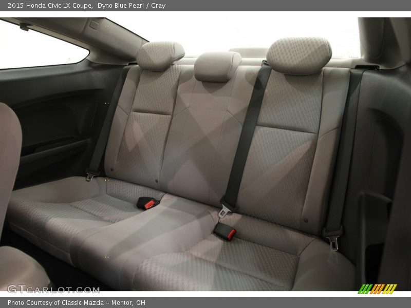 Dyno Blue Pearl / Gray 2015 Honda Civic LX Coupe