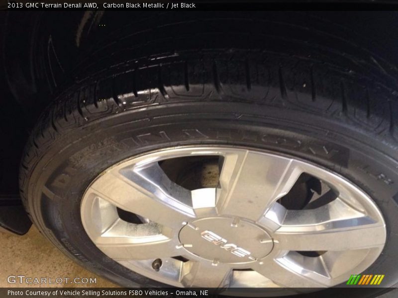 Carbon Black Metallic / Jet Black 2013 GMC Terrain Denali AWD