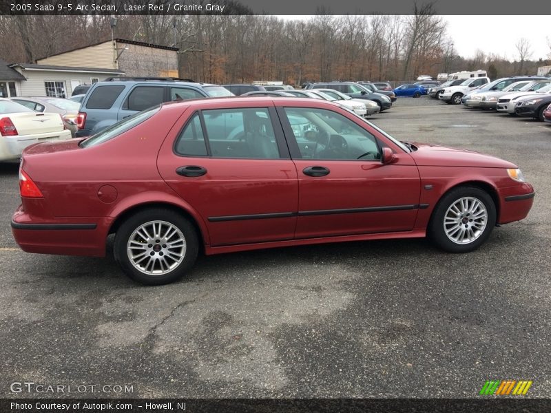 Laser Red / Granite Gray 2005 Saab 9-5 Arc Sedan