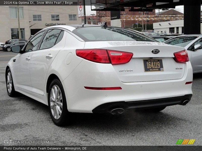 Snow White Pearl / Beige 2014 Kia Optima EX