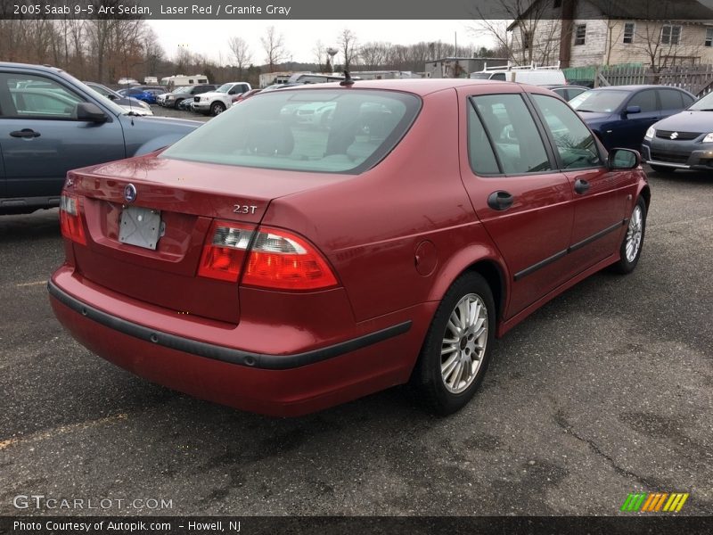 Laser Red / Granite Gray 2005 Saab 9-5 Arc Sedan