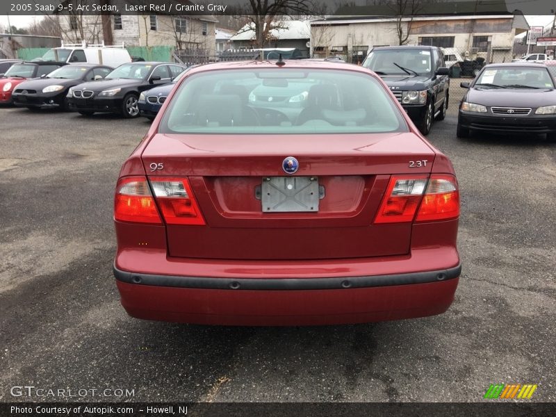 Laser Red / Granite Gray 2005 Saab 9-5 Arc Sedan