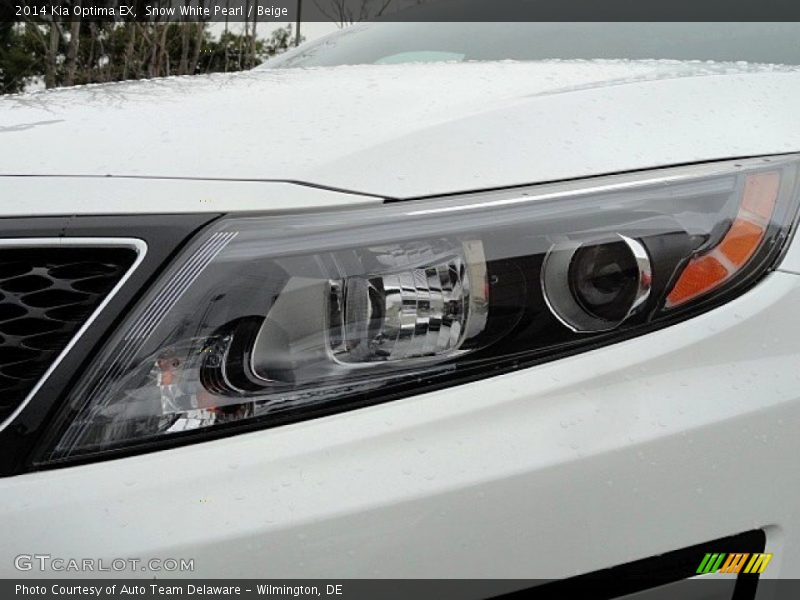 Snow White Pearl / Beige 2014 Kia Optima EX