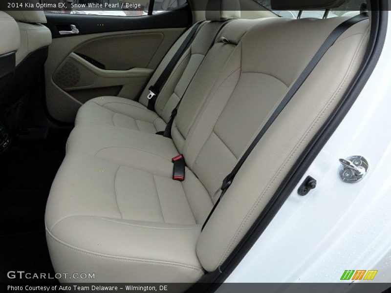 Snow White Pearl / Beige 2014 Kia Optima EX