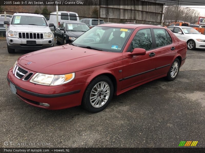 Laser Red / Granite Gray 2005 Saab 9-5 Arc Sedan