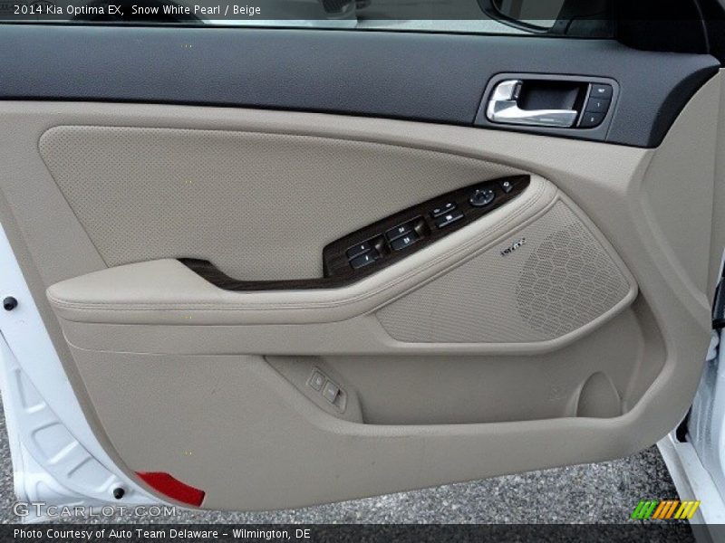 Snow White Pearl / Beige 2014 Kia Optima EX