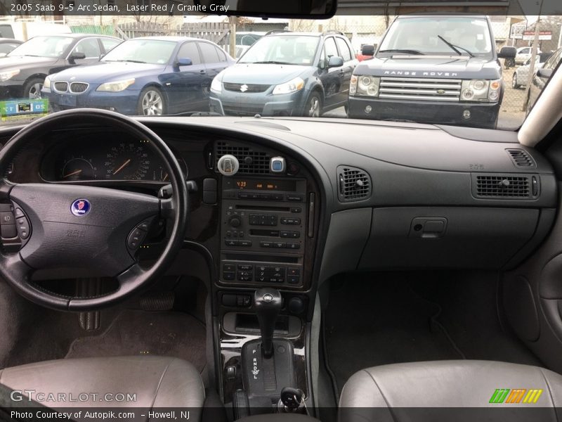 Laser Red / Granite Gray 2005 Saab 9-5 Arc Sedan