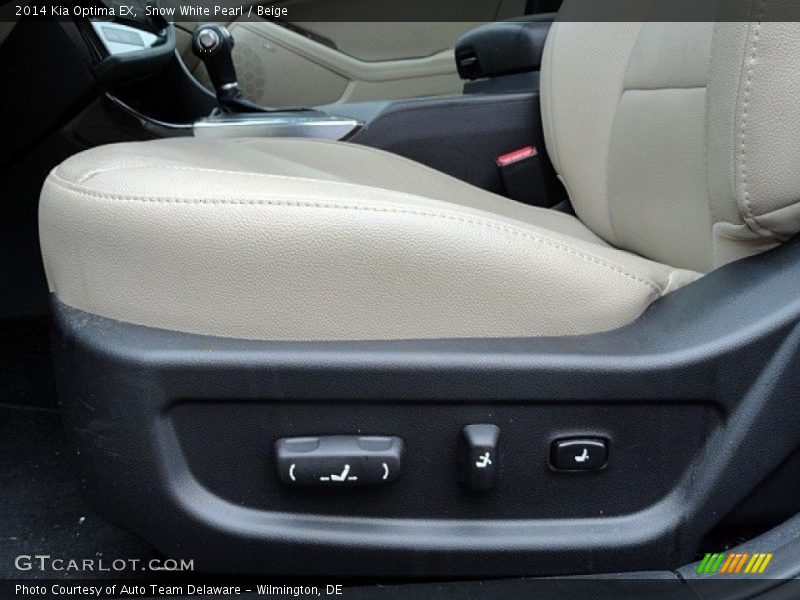 Snow White Pearl / Beige 2014 Kia Optima EX