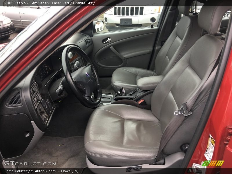 Laser Red / Granite Gray 2005 Saab 9-5 Arc Sedan