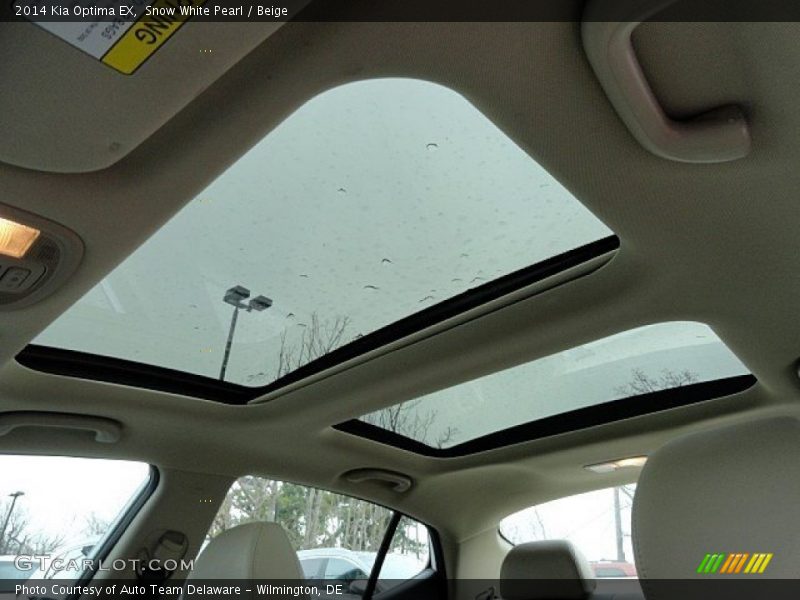 Snow White Pearl / Beige 2014 Kia Optima EX