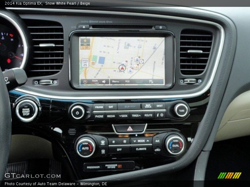 Snow White Pearl / Beige 2014 Kia Optima EX