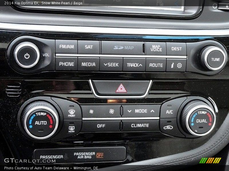 Snow White Pearl / Beige 2014 Kia Optima EX