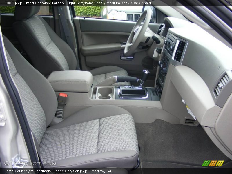Light Graystone Pearl / Medium Khaki/Dark Khaki 2009 Jeep Grand Cherokee Laredo