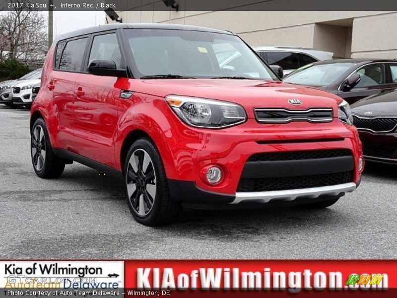 Inferno Red / Black 2017 Kia Soul +