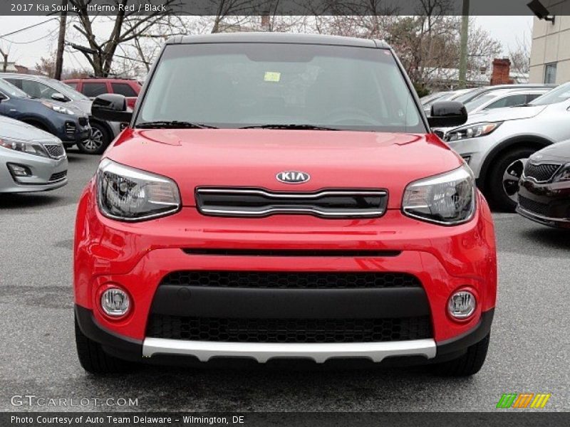 Inferno Red / Black 2017 Kia Soul +