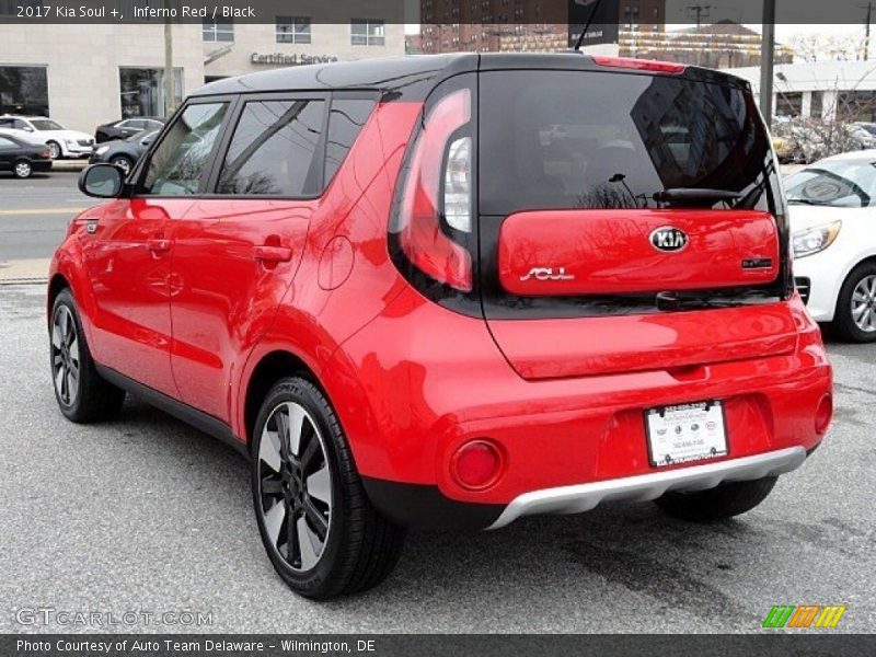 Inferno Red / Black 2017 Kia Soul +