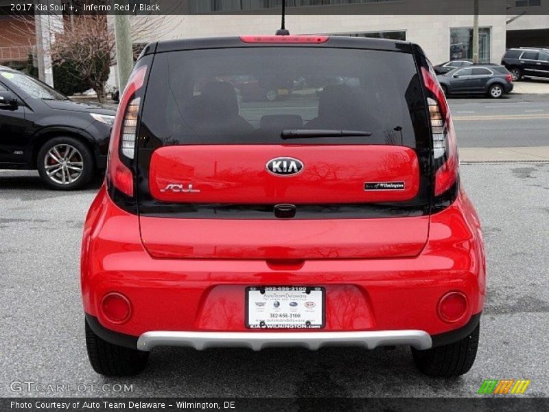 Inferno Red / Black 2017 Kia Soul +