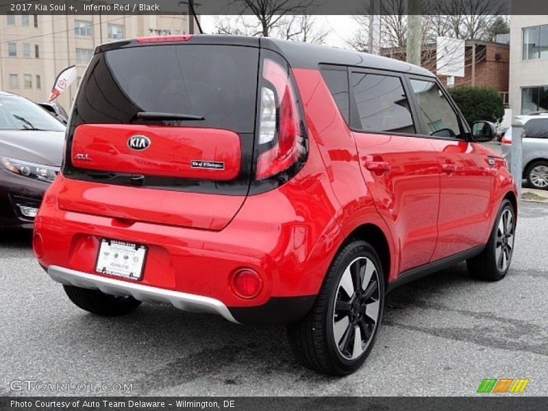 Inferno Red / Black 2017 Kia Soul +