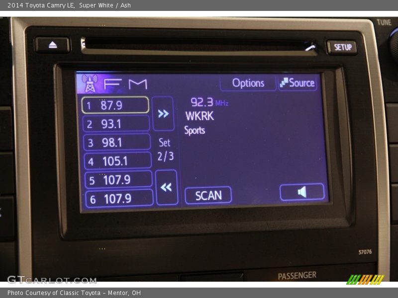 Super White / Ash 2014 Toyota Camry LE