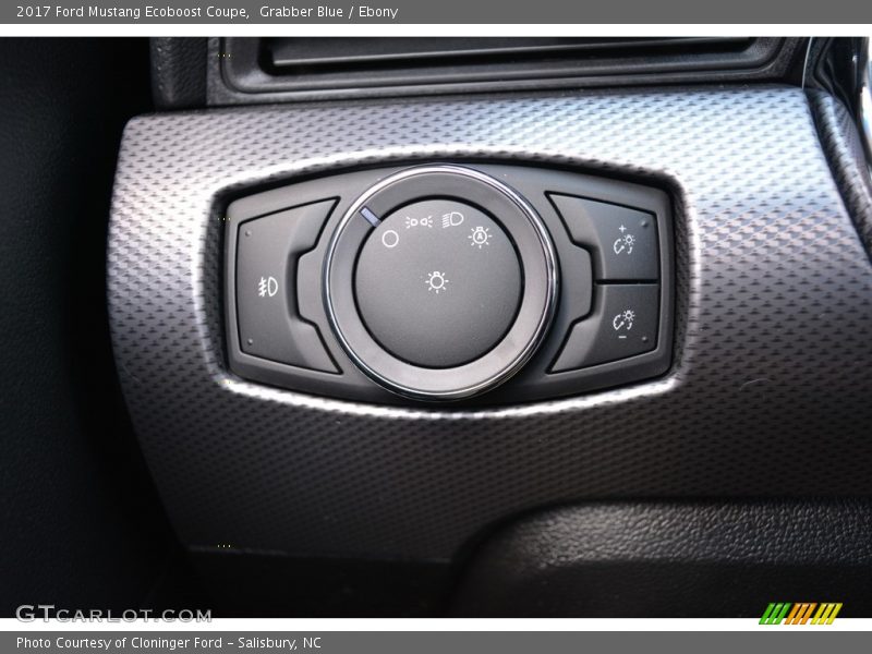 Grabber Blue / Ebony 2017 Ford Mustang Ecoboost Coupe