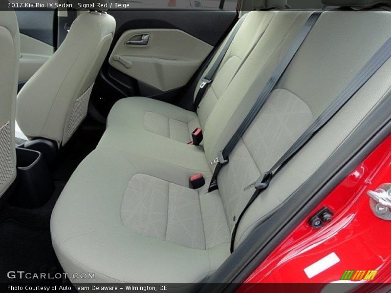 Rear Seat of 2017 Rio LX Sedan