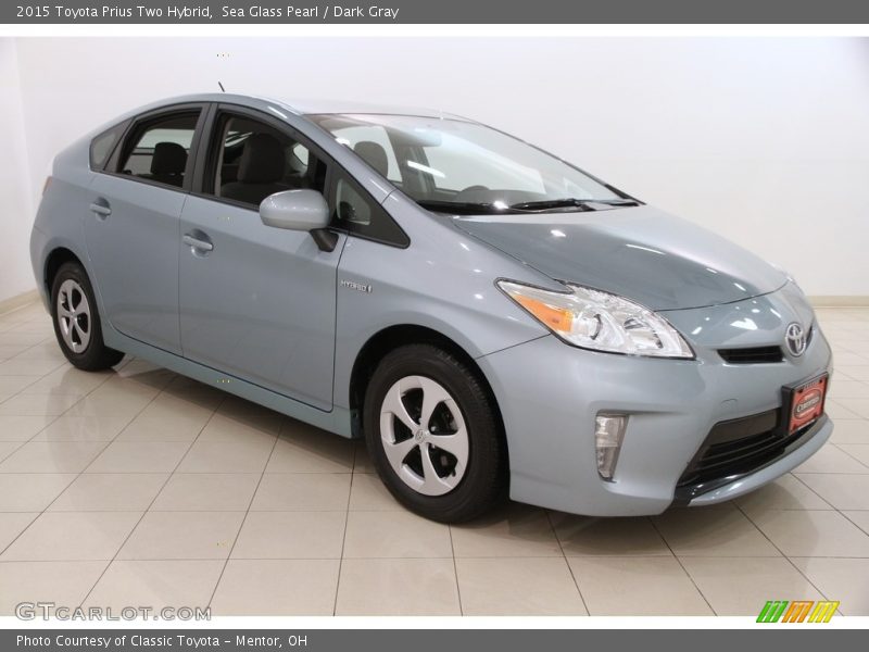 Sea Glass Pearl / Dark Gray 2015 Toyota Prius Two Hybrid
