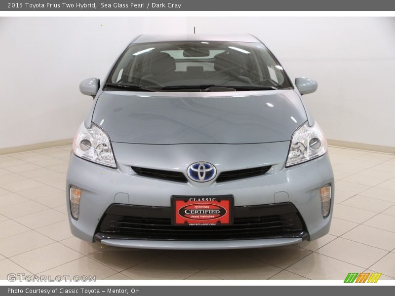 Sea Glass Pearl / Dark Gray 2015 Toyota Prius Two Hybrid