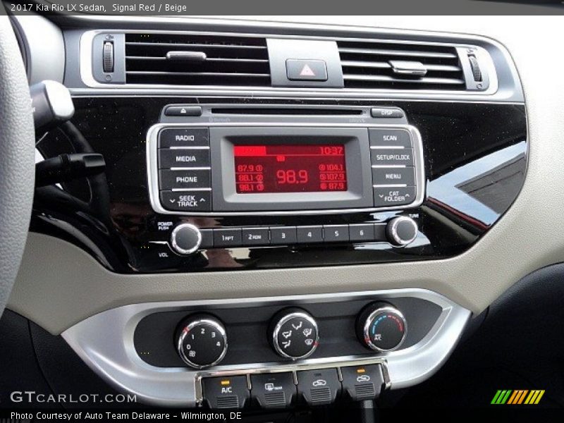 Signal Red / Beige 2017 Kia Rio LX Sedan
