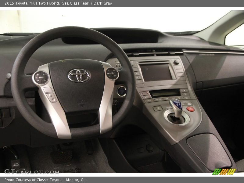 Sea Glass Pearl / Dark Gray 2015 Toyota Prius Two Hybrid