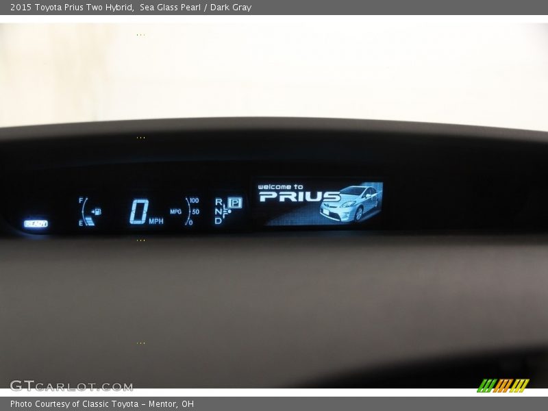 Sea Glass Pearl / Dark Gray 2015 Toyota Prius Two Hybrid