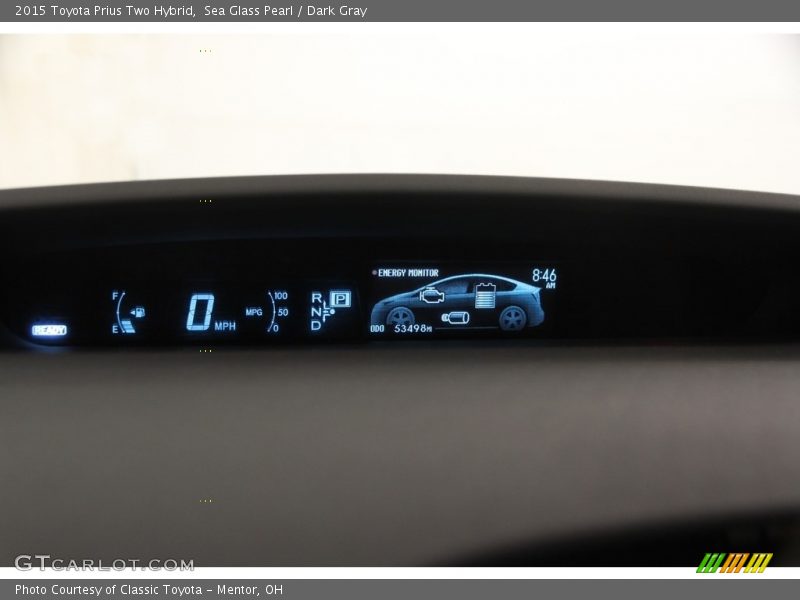 Sea Glass Pearl / Dark Gray 2015 Toyota Prius Two Hybrid