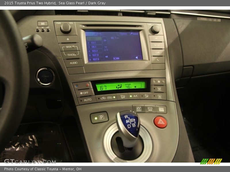 Sea Glass Pearl / Dark Gray 2015 Toyota Prius Two Hybrid