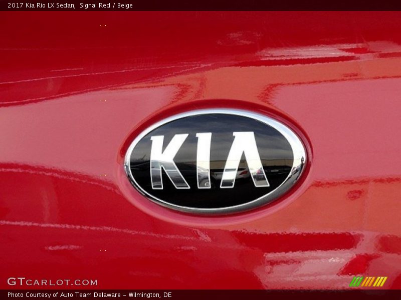 Signal Red / Beige 2017 Kia Rio LX Sedan