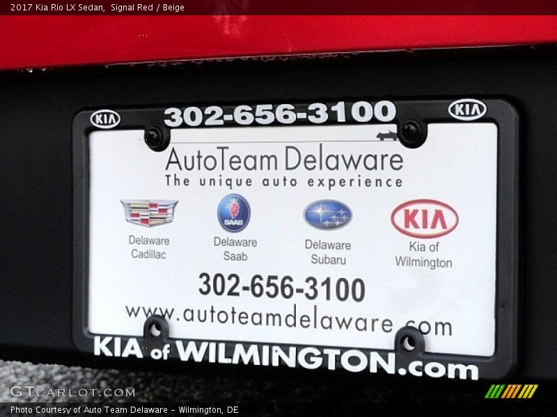 Signal Red / Beige 2017 Kia Rio LX Sedan