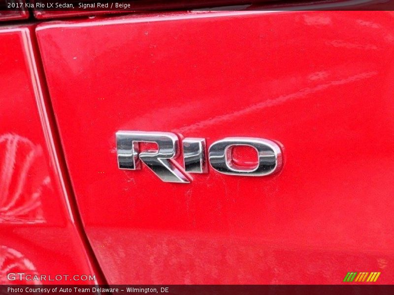 Signal Red / Beige 2017 Kia Rio LX Sedan