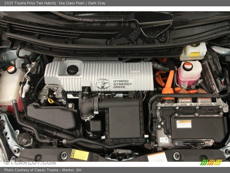 Sea Glass Pearl / Dark Gray 2015 Toyota Prius Two Hybrid