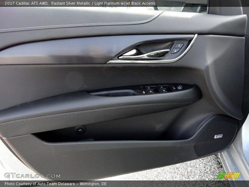 Radiant Silver Metallic / Light Platinum w/Jet Black Accents 2017 Cadillac ATS AWD