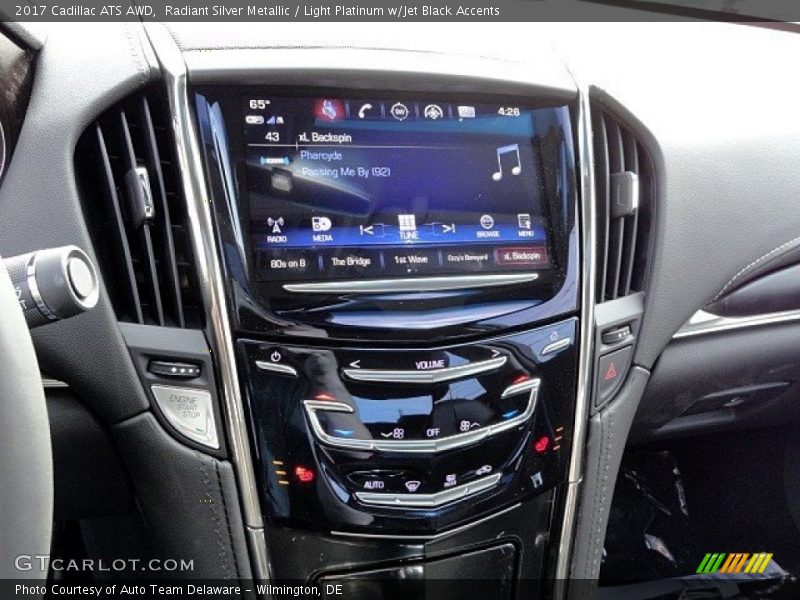 Radiant Silver Metallic / Light Platinum w/Jet Black Accents 2017 Cadillac ATS AWD