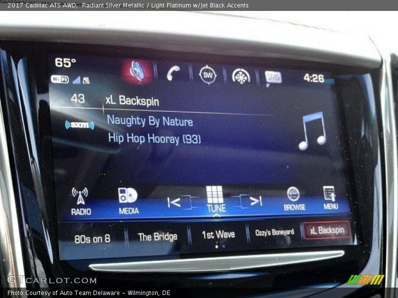 Radiant Silver Metallic / Light Platinum w/Jet Black Accents 2017 Cadillac ATS AWD