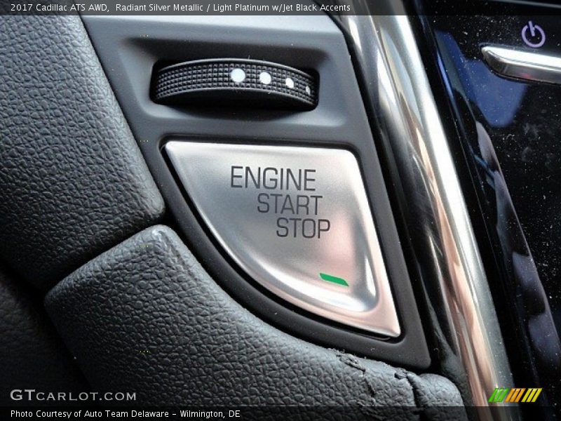 Radiant Silver Metallic / Light Platinum w/Jet Black Accents 2017 Cadillac ATS AWD