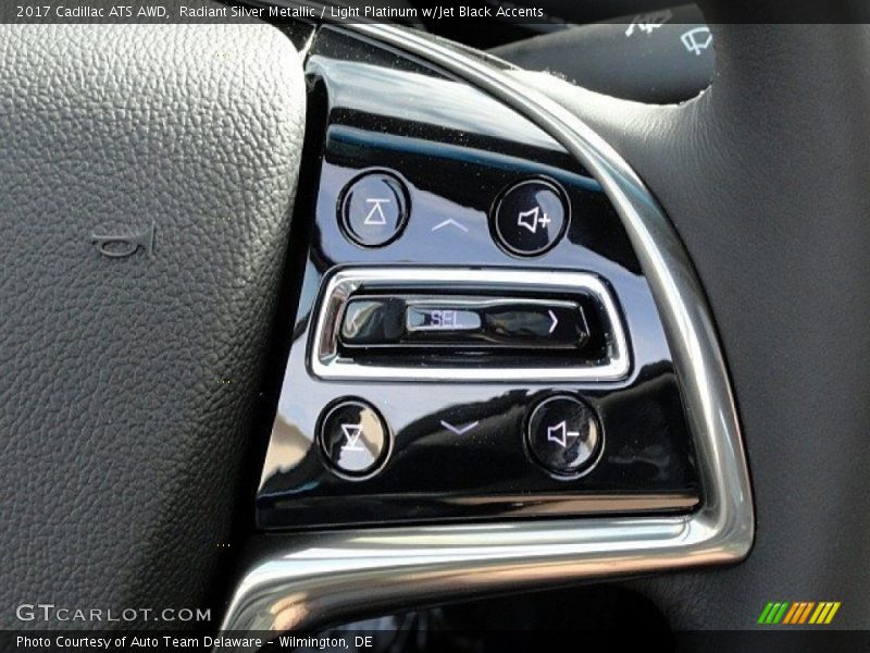 Radiant Silver Metallic / Light Platinum w/Jet Black Accents 2017 Cadillac ATS AWD
