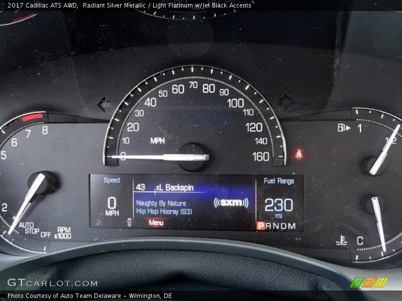Radiant Silver Metallic / Light Platinum w/Jet Black Accents 2017 Cadillac ATS AWD