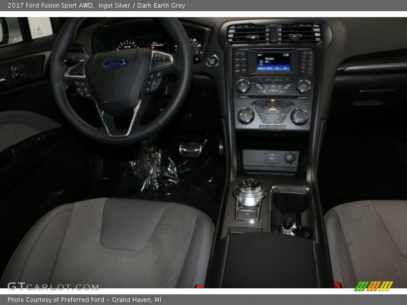 Ingot Silver / Dark Earth Grey 2017 Ford Fusion Sport AWD
