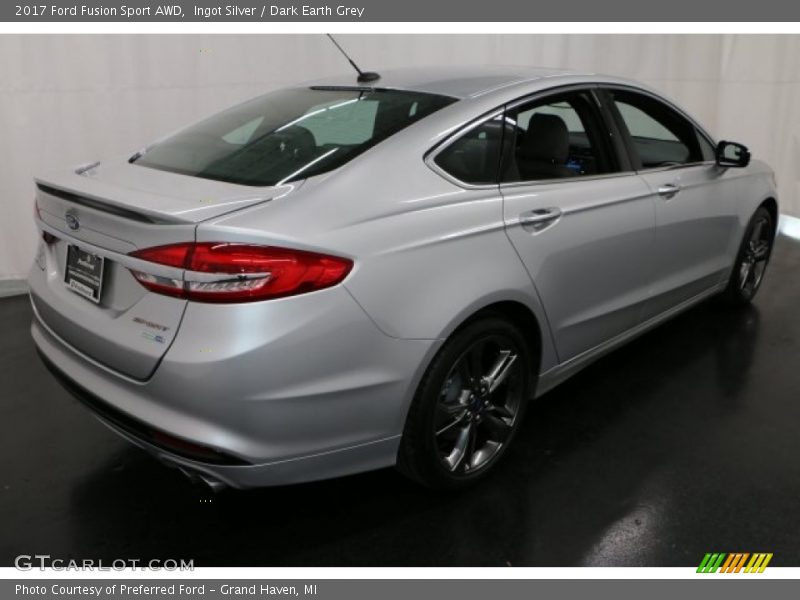 Ingot Silver / Dark Earth Grey 2017 Ford Fusion Sport AWD