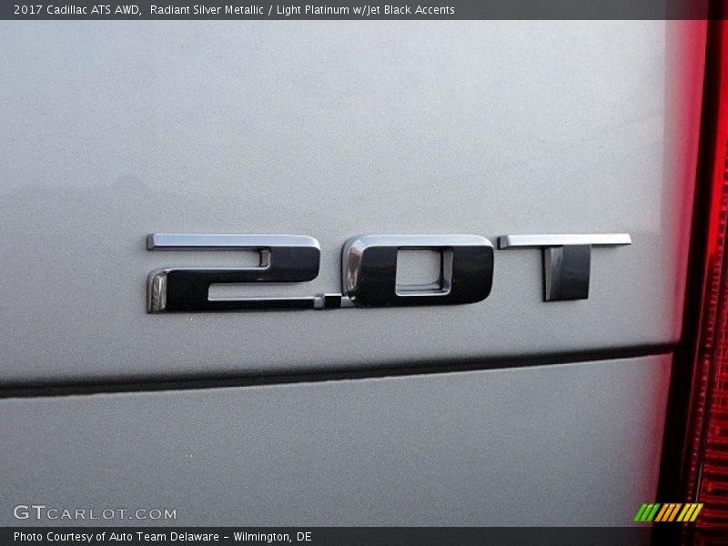 Radiant Silver Metallic / Light Platinum w/Jet Black Accents 2017 Cadillac ATS AWD