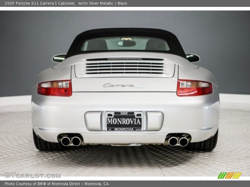 Arctic Silver Metallic / Black 2005 Porsche 911 Carrera S Cabriolet