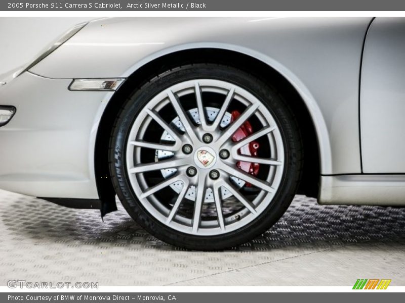 Arctic Silver Metallic / Black 2005 Porsche 911 Carrera S Cabriolet